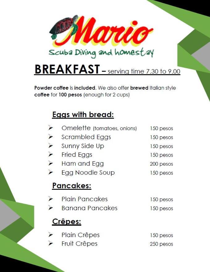 Mario's Scuba Diving And Homestay Apo Island